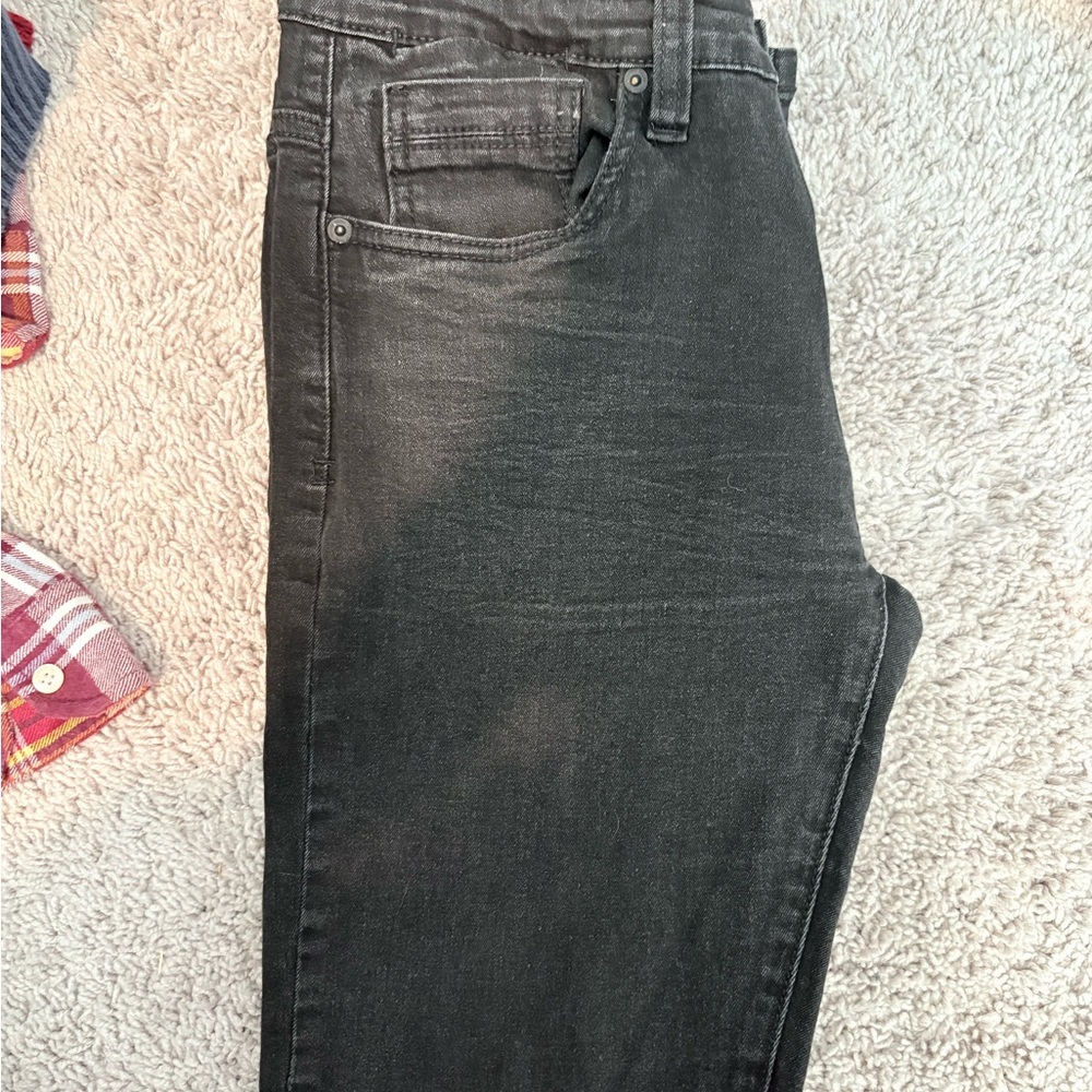 Kenneth Cole Reaction Men's Washed Black Skinny Jeans